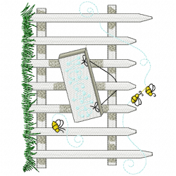 Garden Barriers Embroidery Design 6